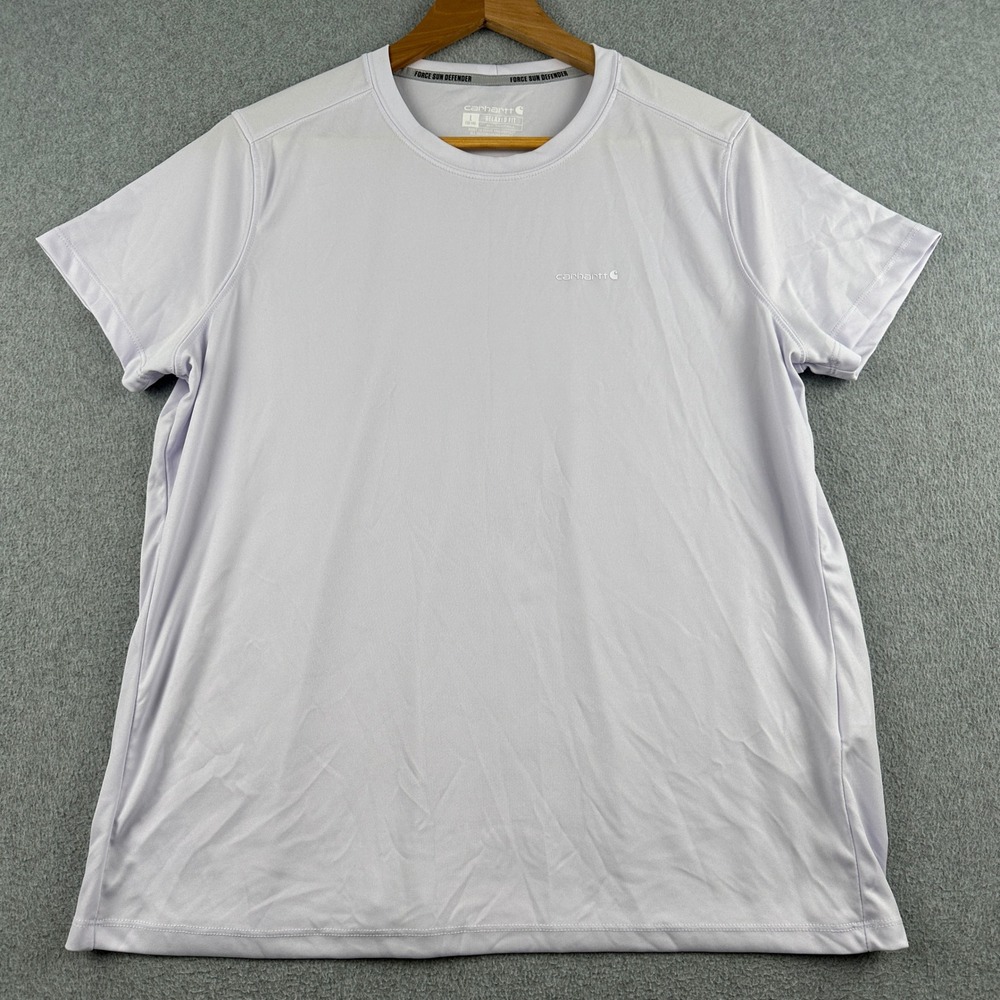 Carhartt Shirt Girls L Force Sun Defender Purple Relaxed Fit TK6830-W